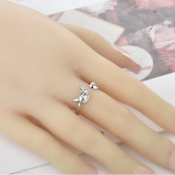 Women's Ring Kuromi Open Adjustable Silver - Picture 2 of 4
